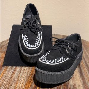 Creepers blk/wht piping T•U•K | Size Eu 41 |